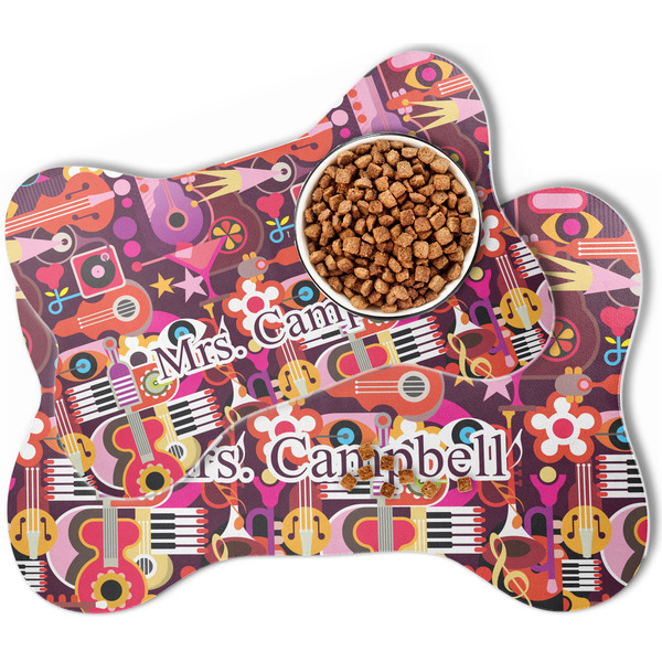 Abstract Music Bone Shaped Dog Mats - MAIN