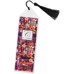 Abstract Music Book Mark w/Tassel (Personalized)