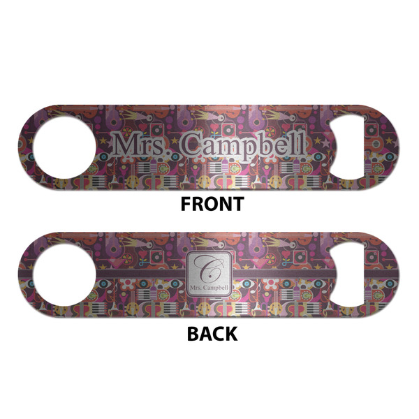 Abstract Music Bottle Opener - Front & Back