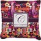 Abstract Music Faux-Linen Throw Pillow 20" (Personalized)