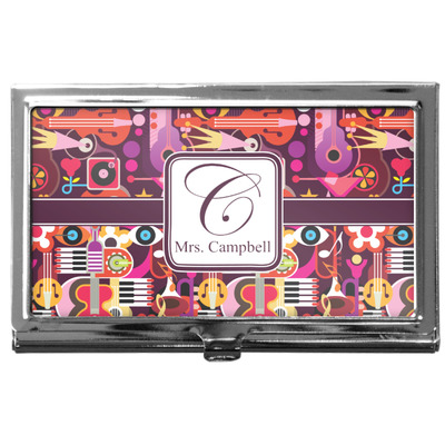 Abstract Music Business Card Case