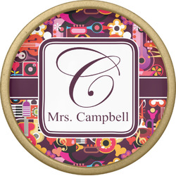 Abstract Music Cabinet Knob - Gold (Personalized)