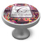 Abstract Music Cabinet Knob - Nickel - Side