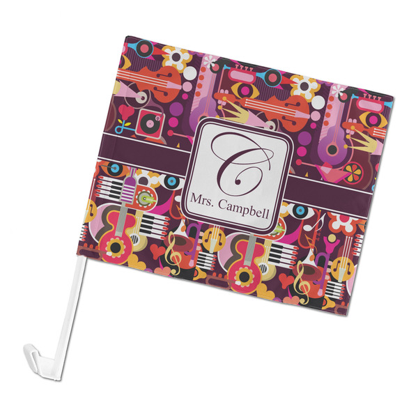 Custom Abstract Music Car Flag - Large (Personalized)