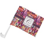 Abstract Music Car Flag - Small w/ Name and Initial