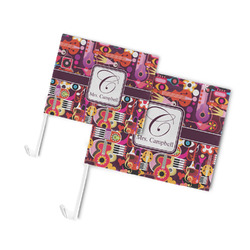 Abstract Music Car Flag (Personalized)