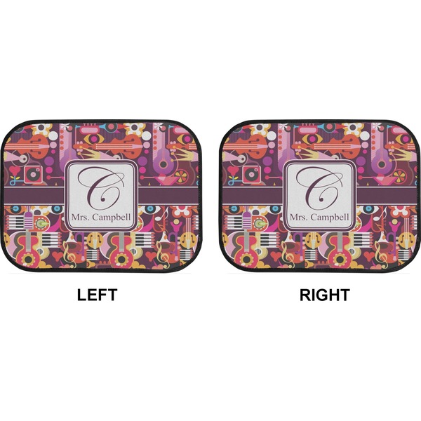 Abstract Music Car Floor Mats (Back Seat) (Approval)