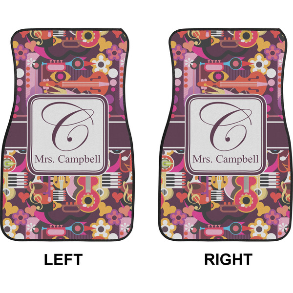 Abstract Music Car Mat Front - Approval