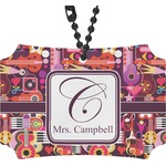 Abstract Music Rear View Mirror Ornament (Personalized)
