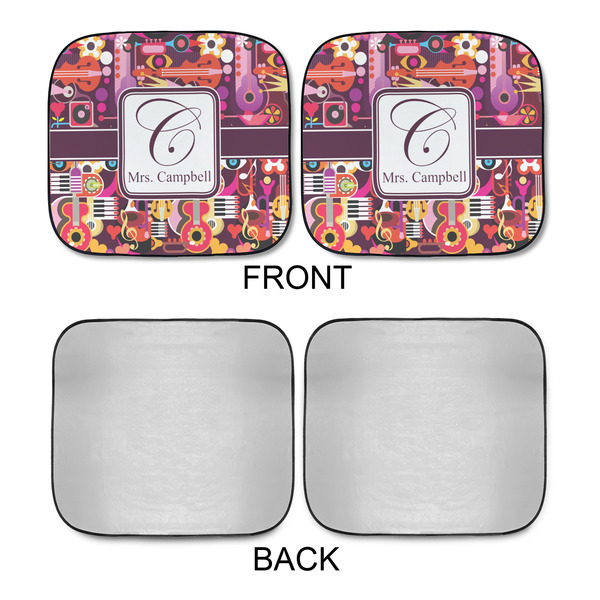 Abstract Music Car Sun Shades - APPROVAL