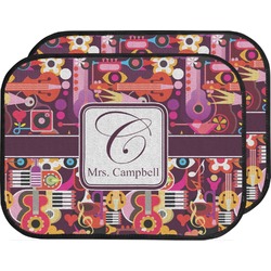 Abstract Music Car Floor Mats (Back Seat) (Personalized)