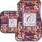 Abstract Music Car Floor Mats Set - 2 Front & 2 Back (Personalized)