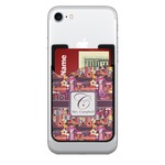 Abstract Music 2-in-1 Cell Phone Credit Card Holder & Screen Cleaner (Personalized)