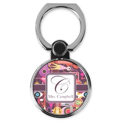 Abstract Music Cell Phone Ring Stand & Holder (Personalized)