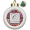 Abstract Music Ceramic Christmas Ornament - Xmas Tree (Front View)