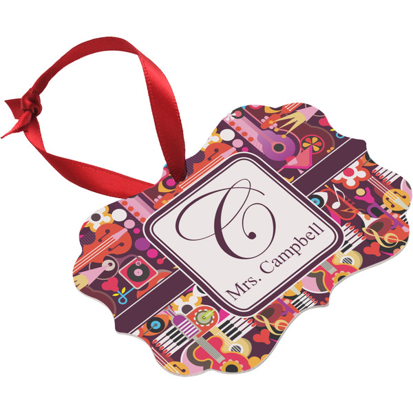 Abstract Music Christmas Ornament