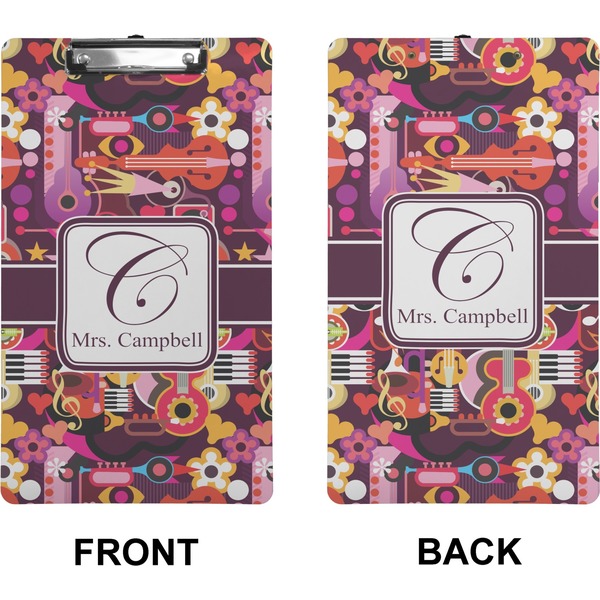 Abstract Music Clipboard (Legal) (Front + Back)