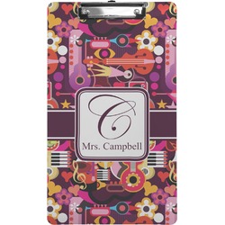 Abstract Music Clipboard (Legal Size) (Personalized)