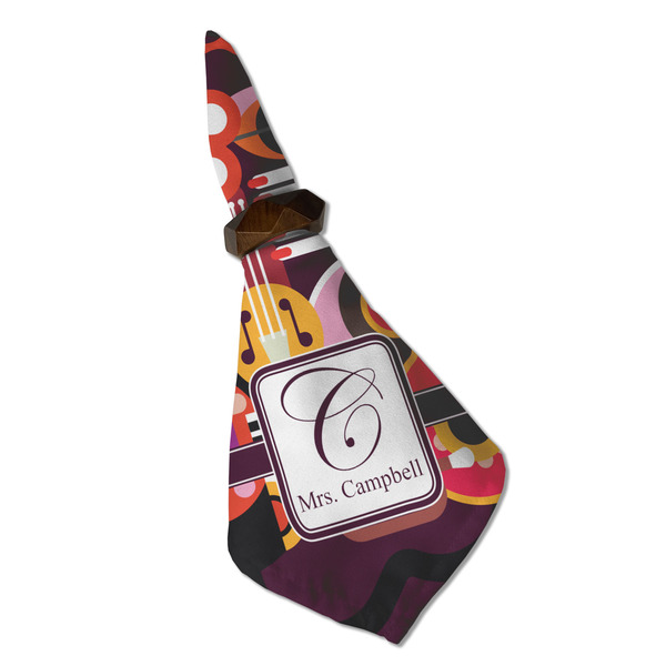 Abstract Music Cloth Napkins - Personalized Dinner (Folded in Ring) (MAIN)