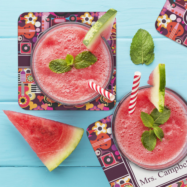 Abstract Music Coaster Set - LIFESTYLE