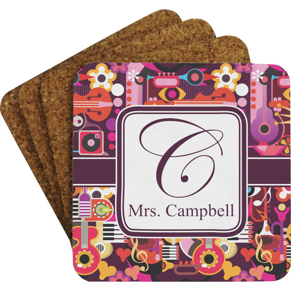 Abstract Music Coaster Set (Personalized)
