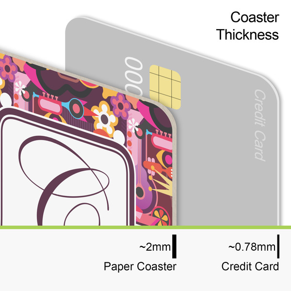 Abstract Music Coaster Thickness