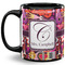 Abstract Music Coffee Mug - 11 oz - Full- Black