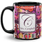 Abstract Music 11 Oz Coffee Mug - Black (Personalized)