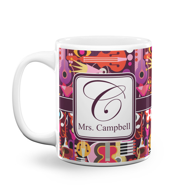 Custom Abstract Music Coffee Mug (Personalized)