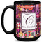 Abstract Music Coffee Mug - 15 oz - Black Full