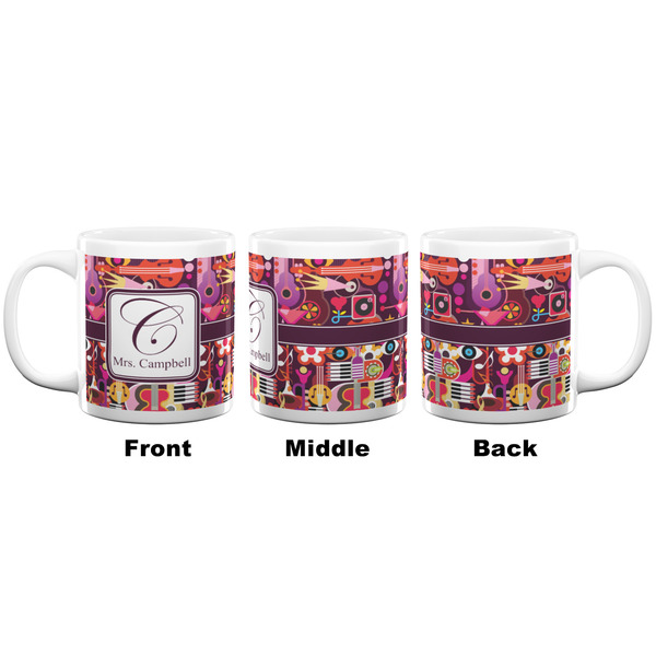 Abstract Music Coffee Mug - 20 oz - White APPROVAL