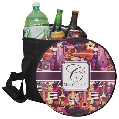 Abstract Music Collapsible Cooler & Seat (Personalized)