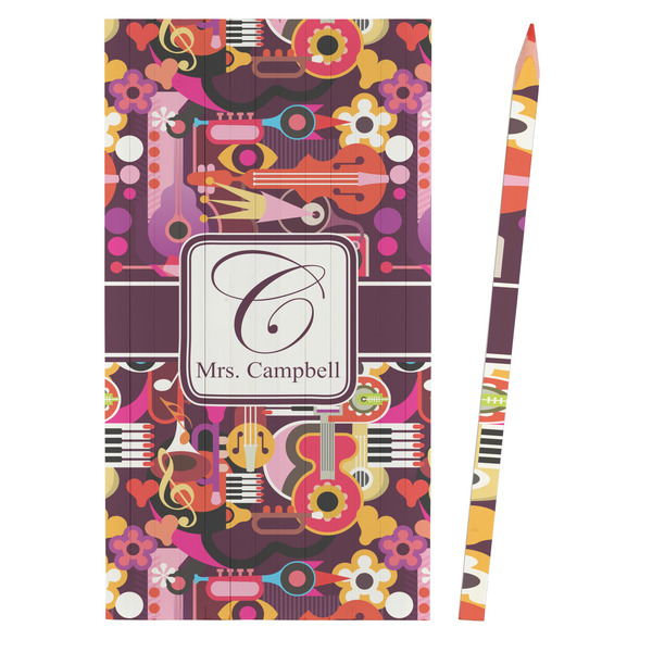 Abstract Music Colored Pencils - Front View