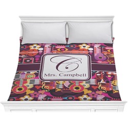 Abstract Music Comforter - King (Personalized)