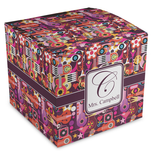 Custom Abstract Music Cube Favor Gift Boxes (Personalized)