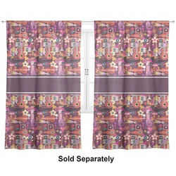 Abstract Music Curtain Panel - Custom Size