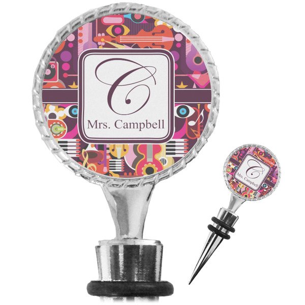 Custom Abstract Music Wine Bottle Stopper (Personalized)