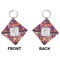 Abstract Music Diamond Keychain (Front + Back)