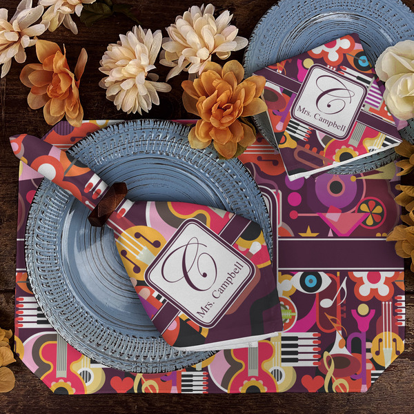 Abstract Music Dining Set