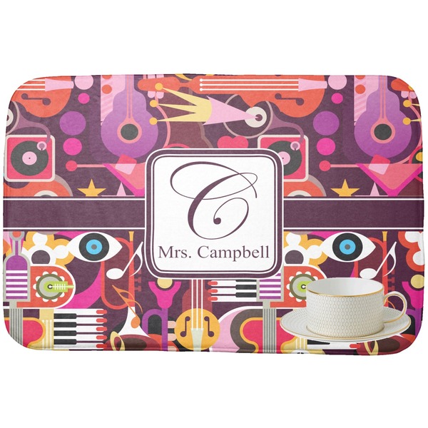 Abstract Music Dish Drying Mat