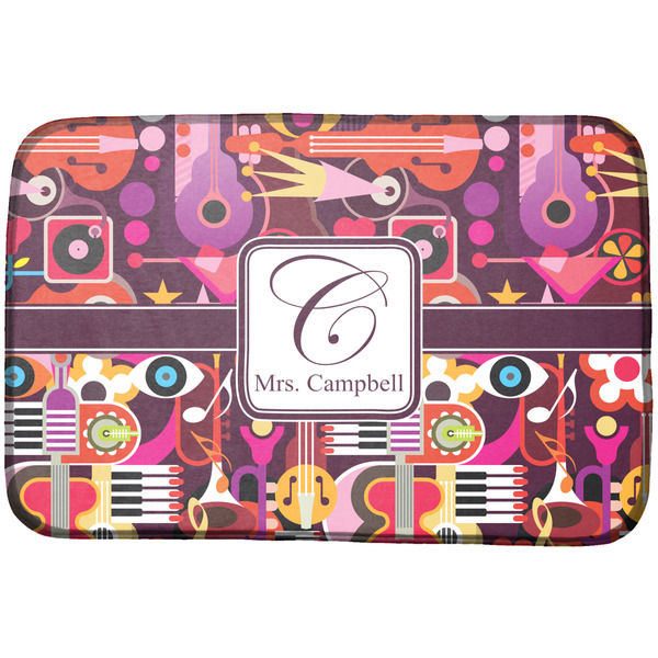 Custom Abstract Music Dish Drying Mat (Personalized)