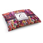 Abstract Music Dog Bed - Medium w/ Name and Initial