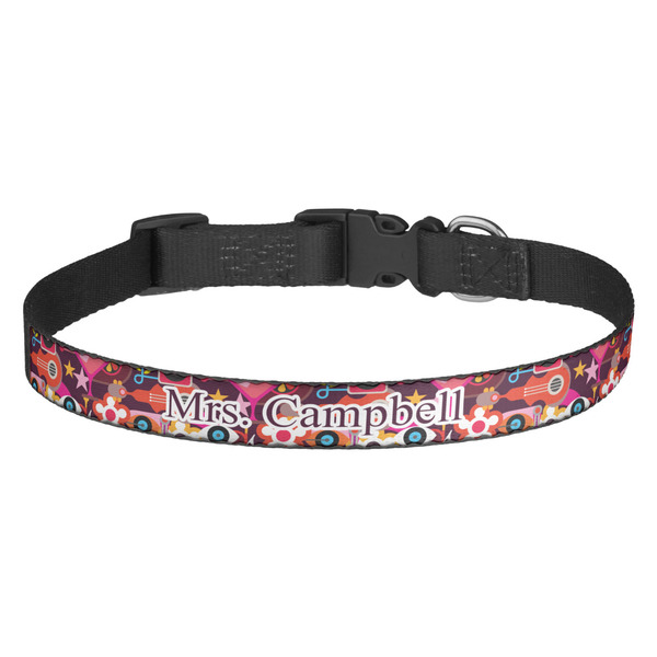 Custom Abstract Music Dog Collar (Personalized)
