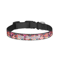 Abstract Music Dog Collar - Small (Personalized)