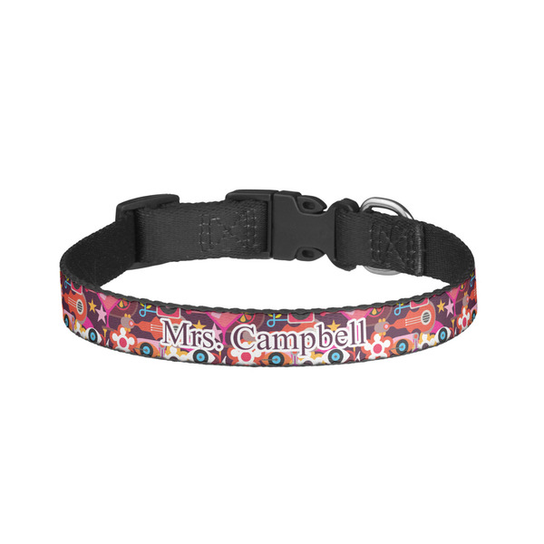 Custom Abstract Music Dog Collar - Small (Personalized)