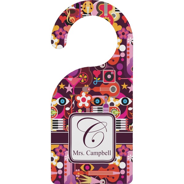 Custom Abstract Music Door Hanger (Personalized)