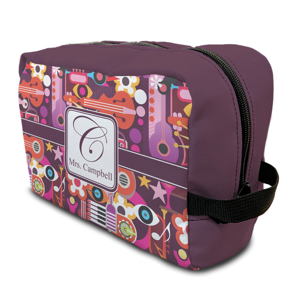 Custom Abstract Music Toiletry Bag / Dopp Kit (Personalized)