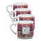 Abstract Music Double Shot Espresso Mugs - Set of 4 Front