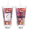 Abstract Music Double Wall Tumbler with Straw - Approval