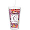 Abstract Music Double Wall Tumbler with Straw (Personalized)